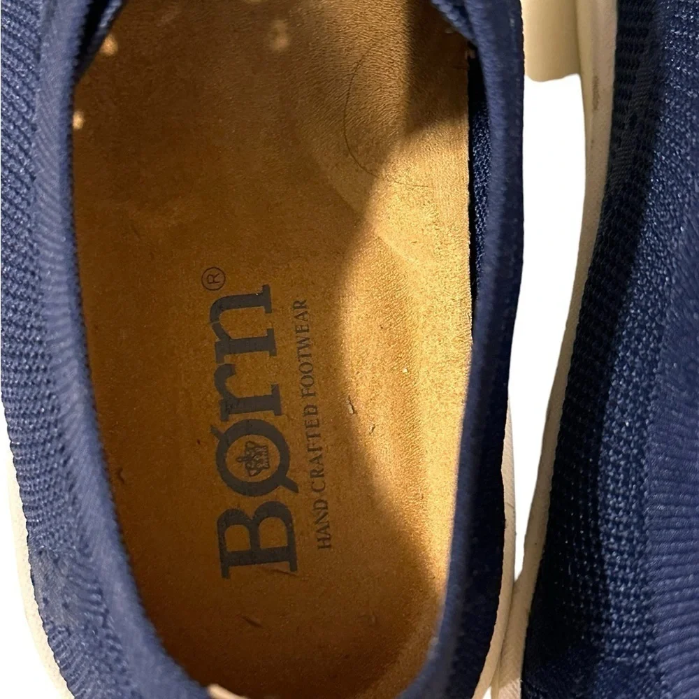 Born Men’s Bearse Brogue Wingtip with Sporty Navy Knit Lace Up Shoe Sz 9.5M‌ - Picture 7 of 12